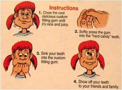 Suggestion: wash your hands BEFORE handling the chewed gum