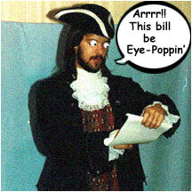 Yar! I be needin to steal me some more gold, me thinks!