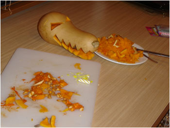 That's a lotta meat for one litte gourd!