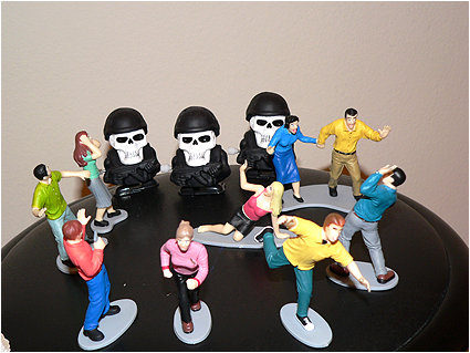 We come in peace. Well, we come to blow you to pieces actually.