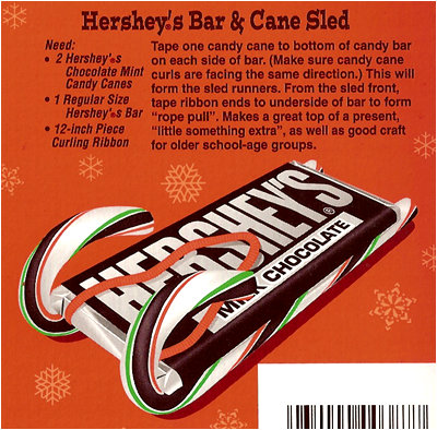 Good luck finding candy canes and chocolate bars big enough to actually support your body weight