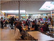 we all love the food court! it's our happy happy home!
