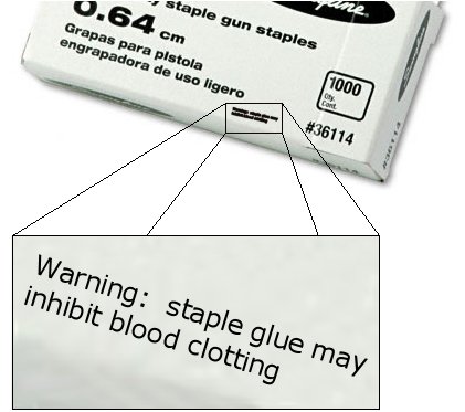 AND THAT'S WHY WE READ THE INSTRUCTIONS AND WARNINGS FIRST.