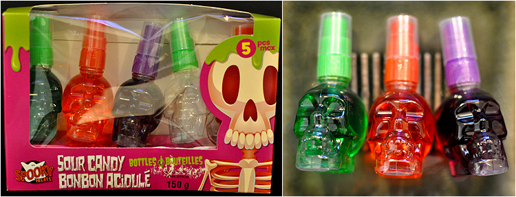 Spooky Treats Sour Candy Bottles