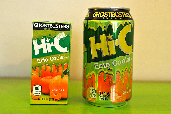 Behold the all new Ecto Cooler cans and juice boxes!