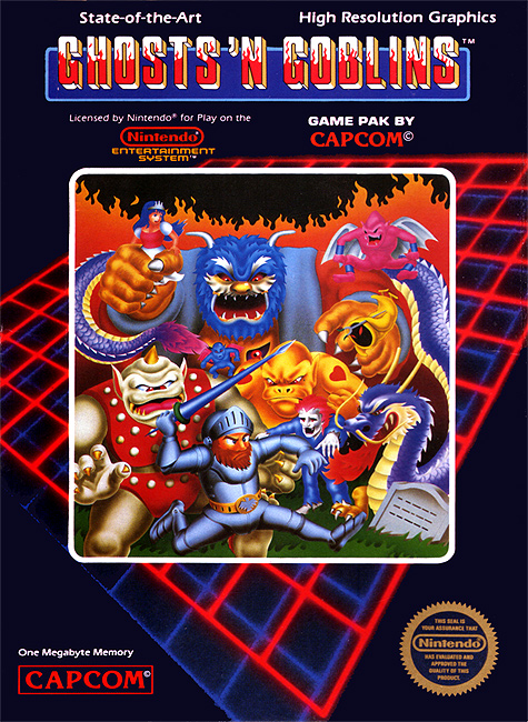 Ghosts 'n Goblins NES box art