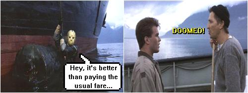Jason hitches a ride on the DOOM EXPRESS :o