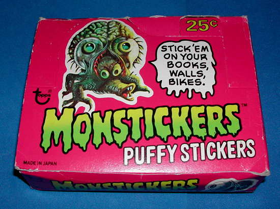 Topps Monstickers box circa 1979