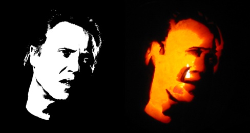Actual Christopher Walken Pumpkin! (the one on the right, duh.)