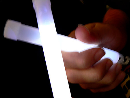 Drink the contents of these glowsticks to gain Wii Power.