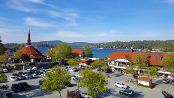 Lake Arrowhead Village. Re and I loved it here so much.