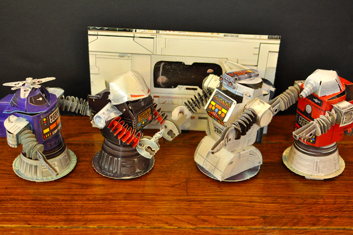 The Robo Force Punch-Out Toy Book Paper Robots Collection!