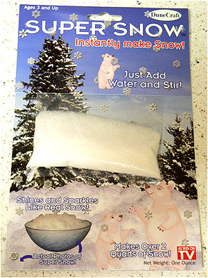 It's not just regular snow, it's SUPER snow.