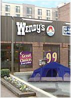 Camp outside of Wendy's